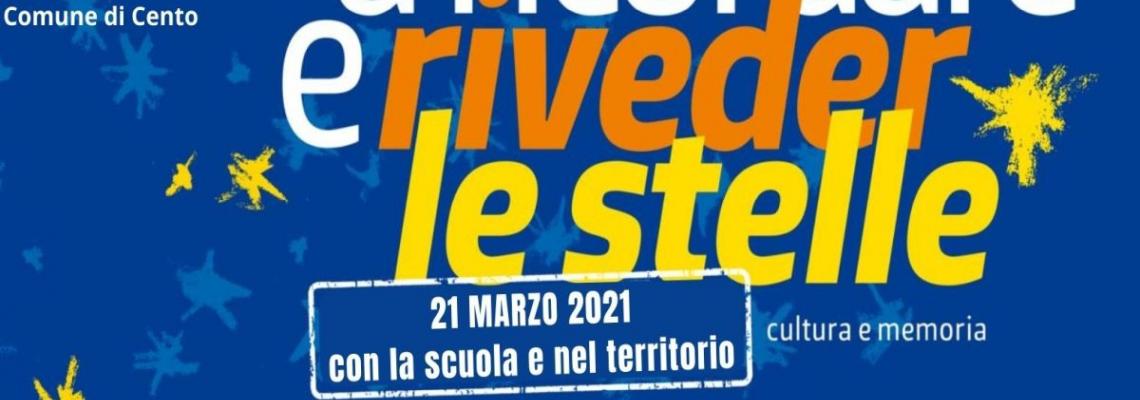 banner con titolo e data iniziativa, loghi Comune di Cento  Libera e Avviso pubblico