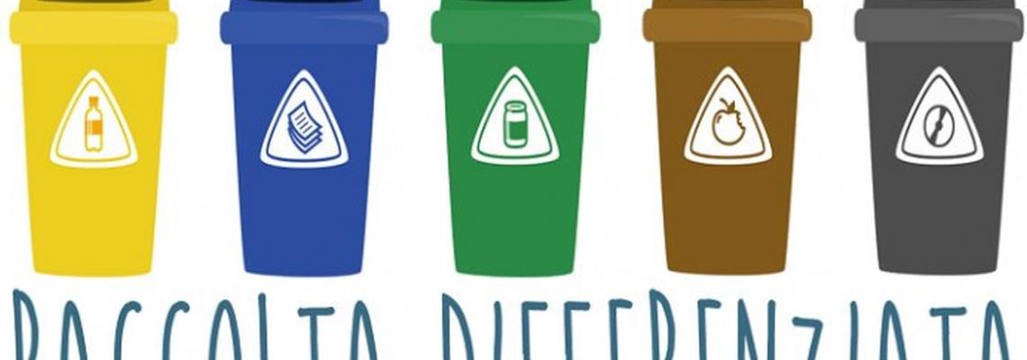 Bidoni della raccolta differenziata