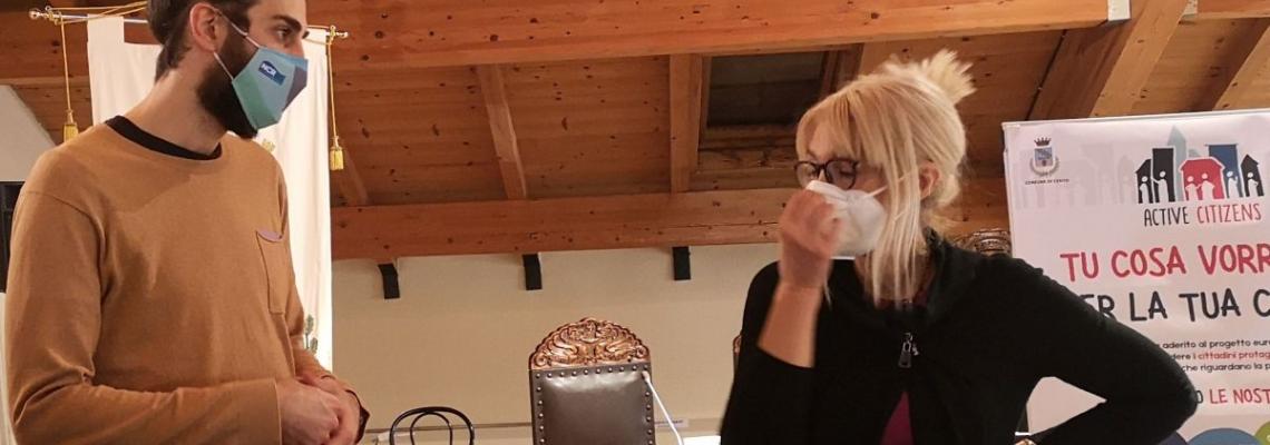 Michele Novi con Anelita Tassinari referente ULG