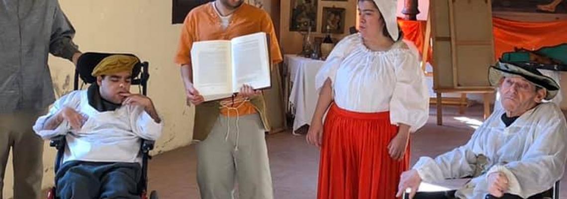 Ragazzi che interpretano il Guercino