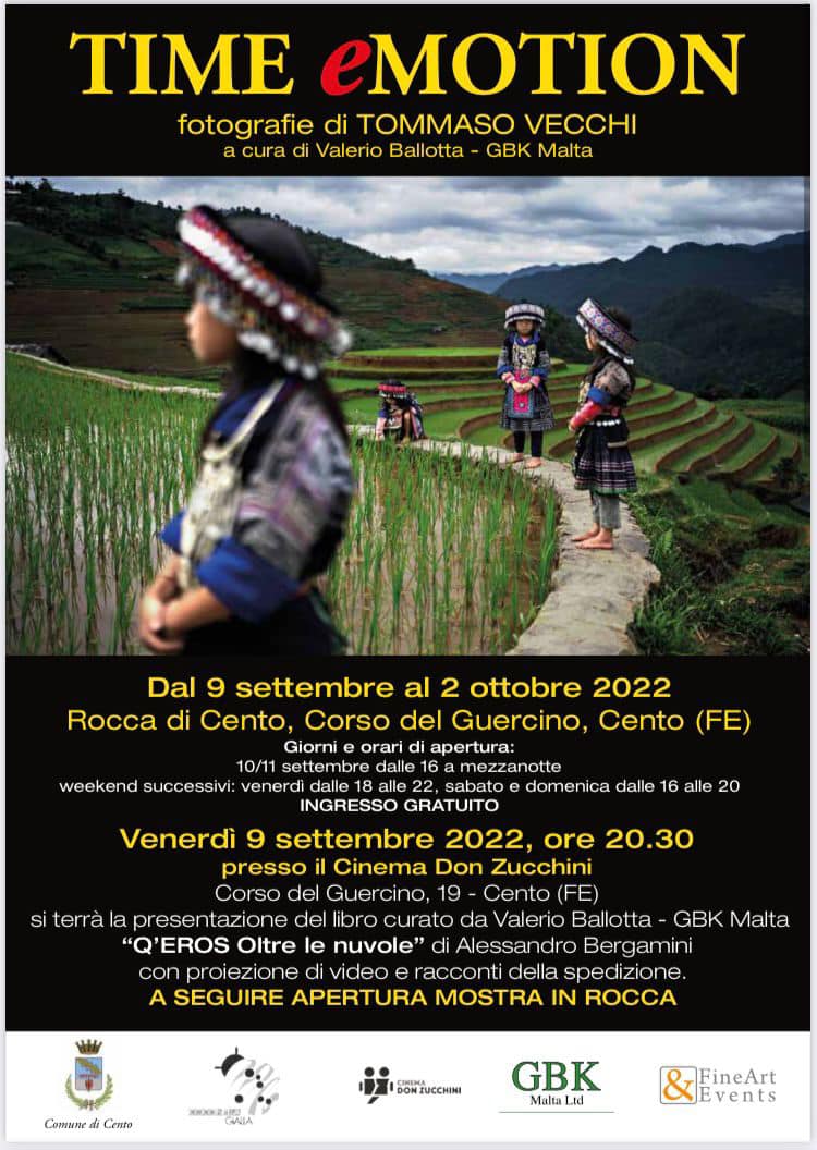 locandina mostra con fotografie di Tommaso Vecchi