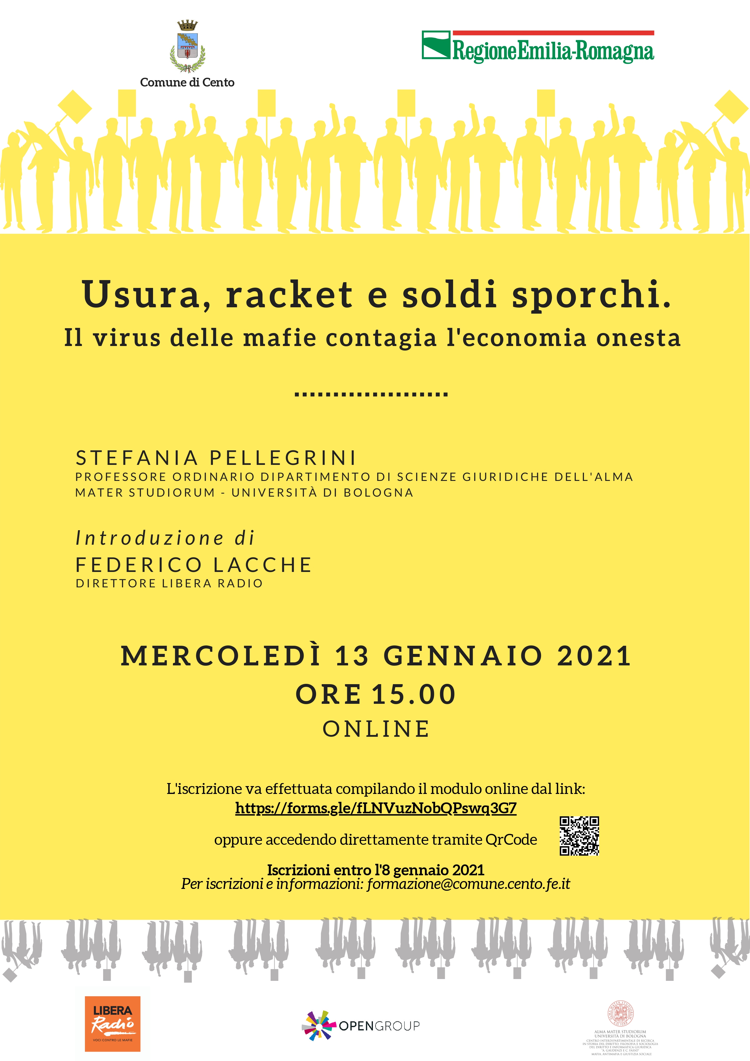 locandina descrittiva Usura racket e soldi sporchi