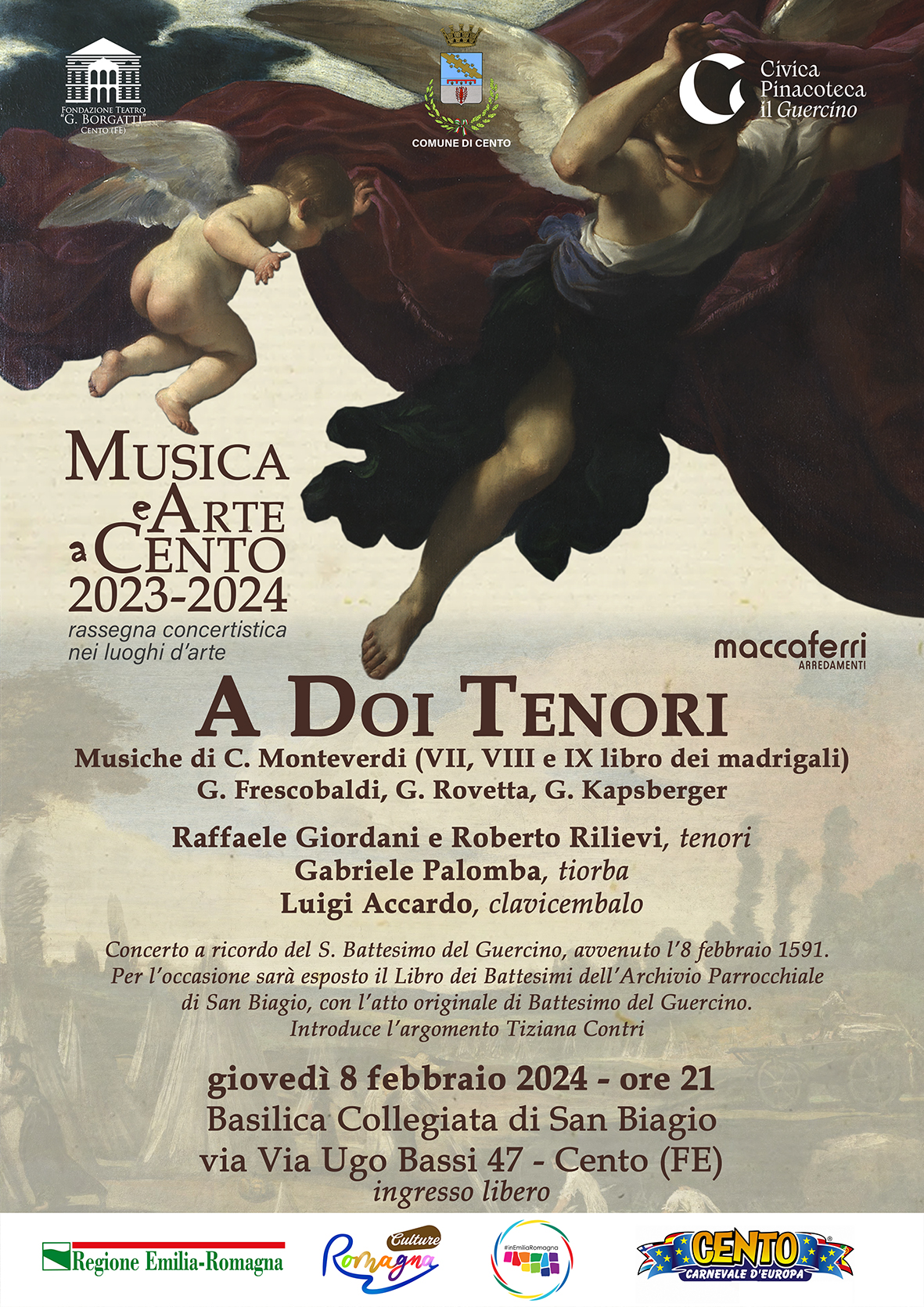 locandina concerto del Battesimo A doi Tenori